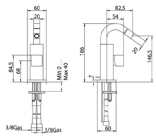 752220SN02LR Смеситель Bandini Ice Cube Santreyd - Вид №1