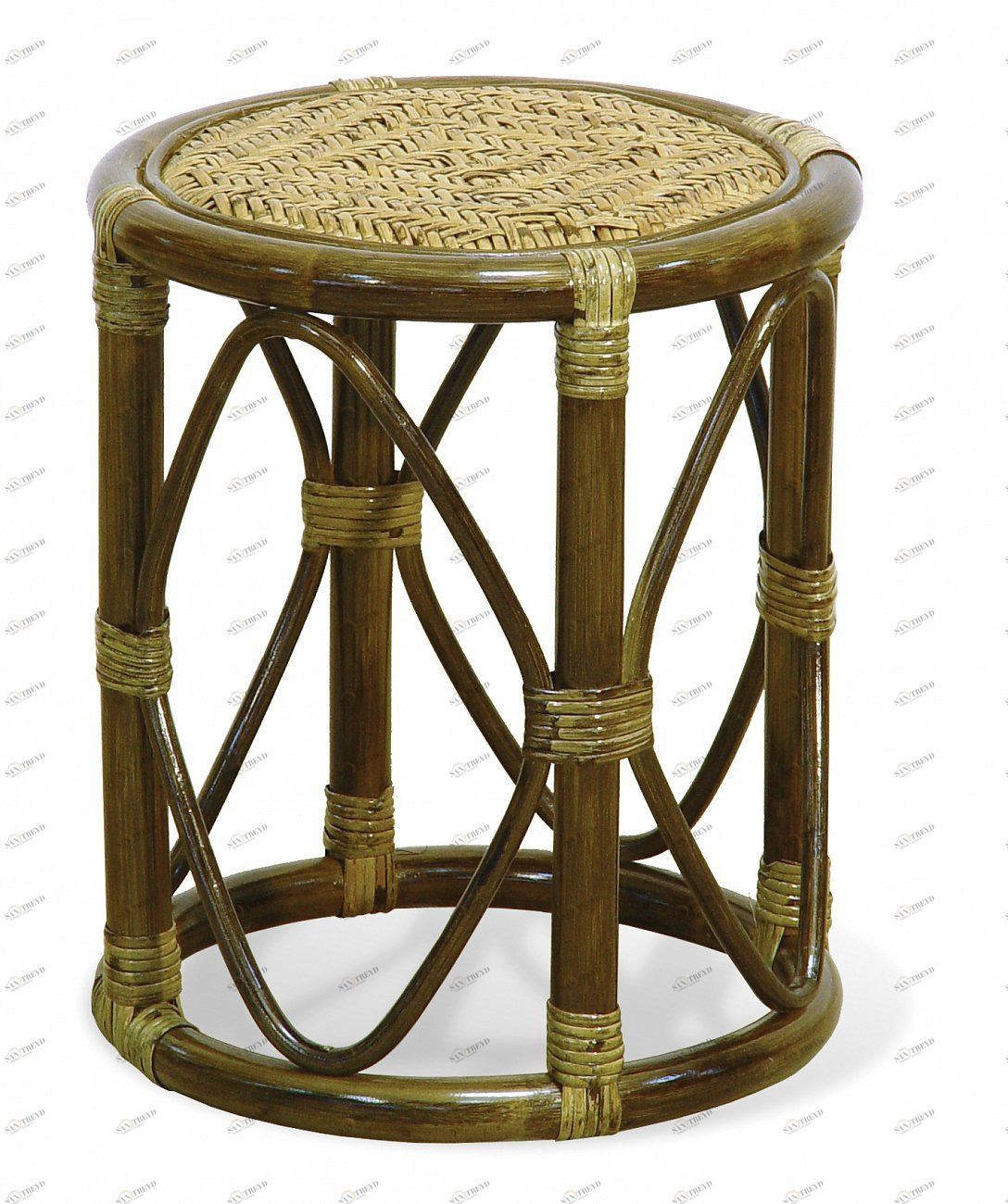 Табурет 39х32 см олива Calamus Rotan VINOTTI  00-3885350 Зеленый 