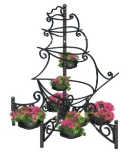 К101-VO.F(pv3.02/4.04) КОРАБЛЬ с цветочными вазонами, цветочная конструкция LAB.Space