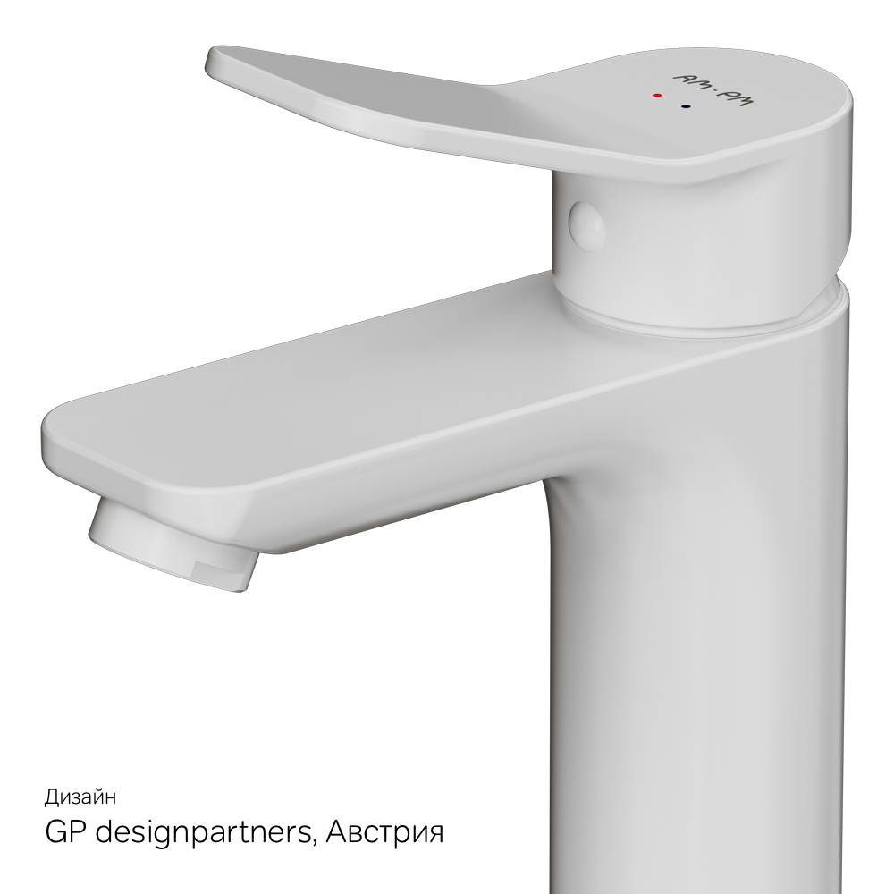 F85A02133 смеситель для умывальника белый шт. AM.PM X-Joy  - Вид №8