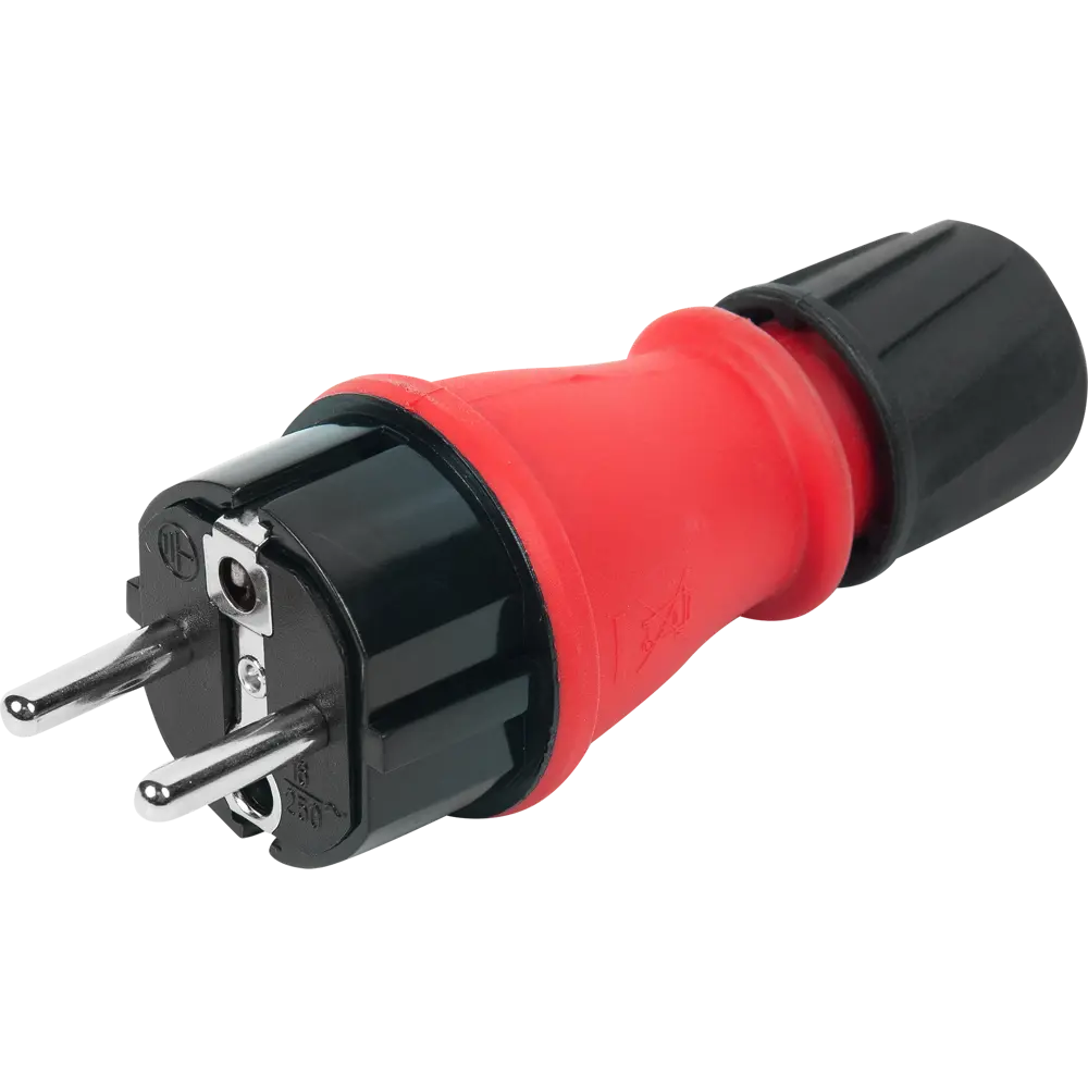 Вилка ELECTRALINE плоская для мебели с заземлением 16А 82924114 STLM-1102077