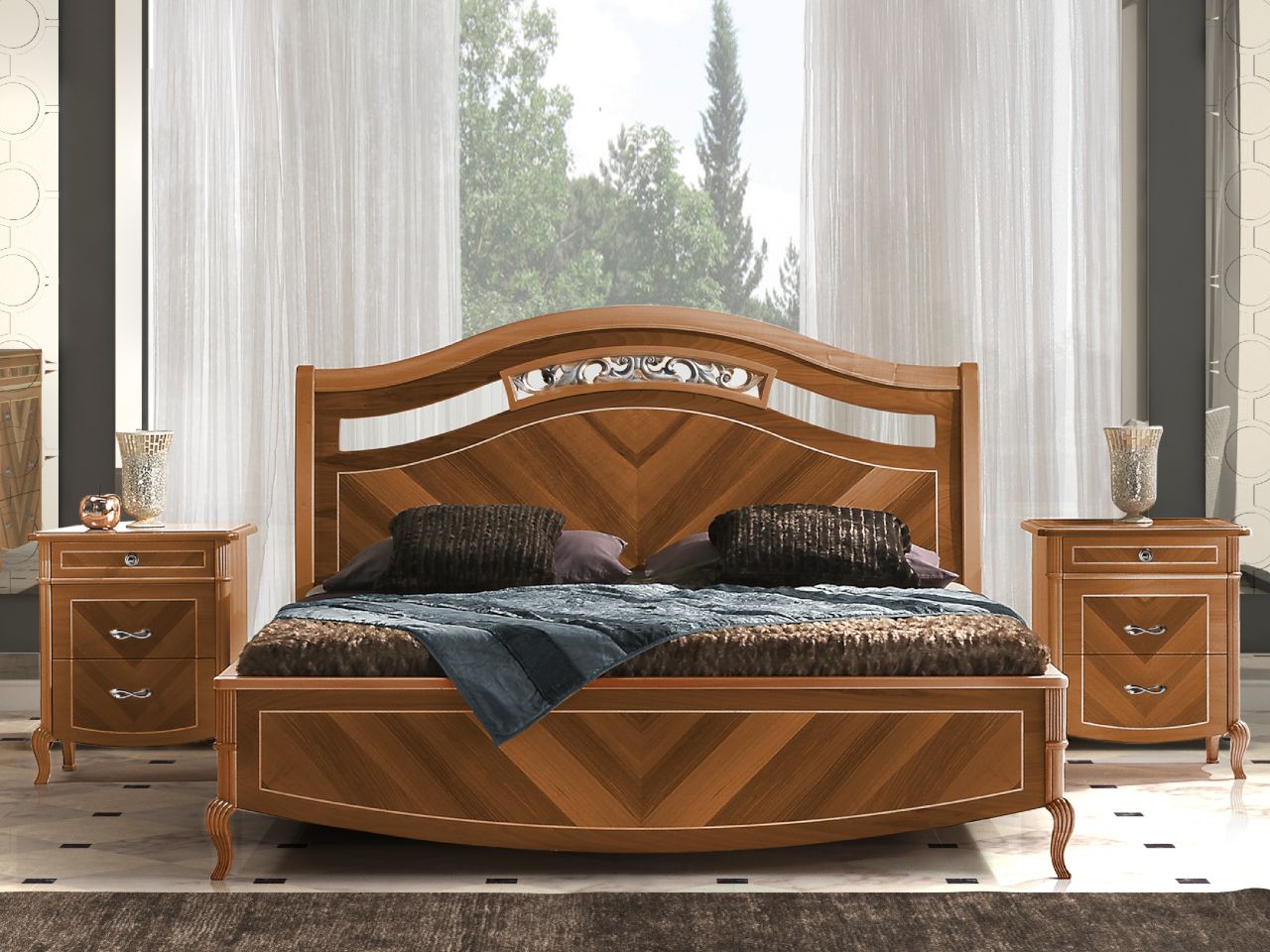 Деревянная кровать размера "king-size" CASA +39 Prestige 2 ARCH-00152430 - Вид №3