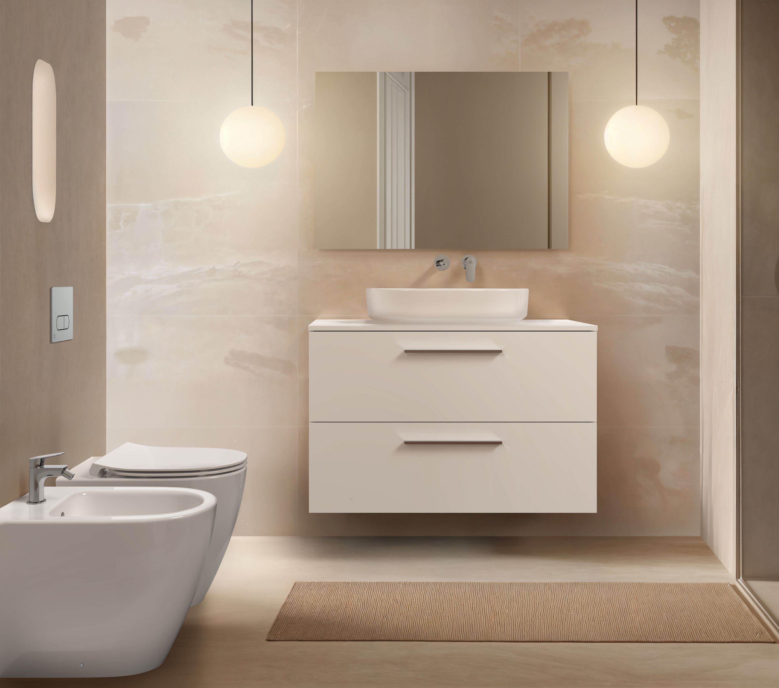 Настенный смеситель для раковины с 2 отверстиями Ideal Standard Ceralife O ARCH-00034136 - Вид №2