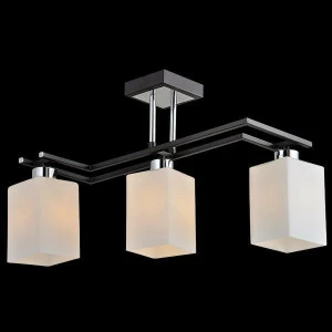 Потолочная люстра Eurosvet 70018/3 хром/венге EUROSVET ДИЗАЙНЕРСКИЕ 182986 Белый