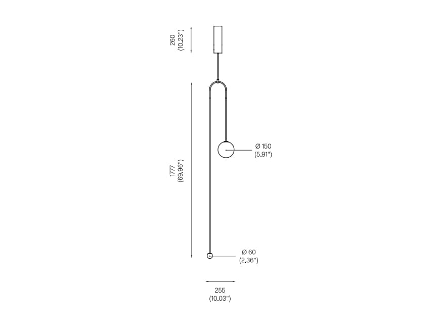 Латунь ручной работы светодиодный подвесной светильник Michael Anastassiades Mobile Chandeliers ARCH-00092437 - Вид №4