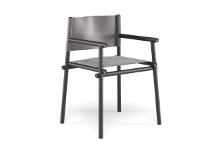 Алюминиевый садовый стул с подлокотниками