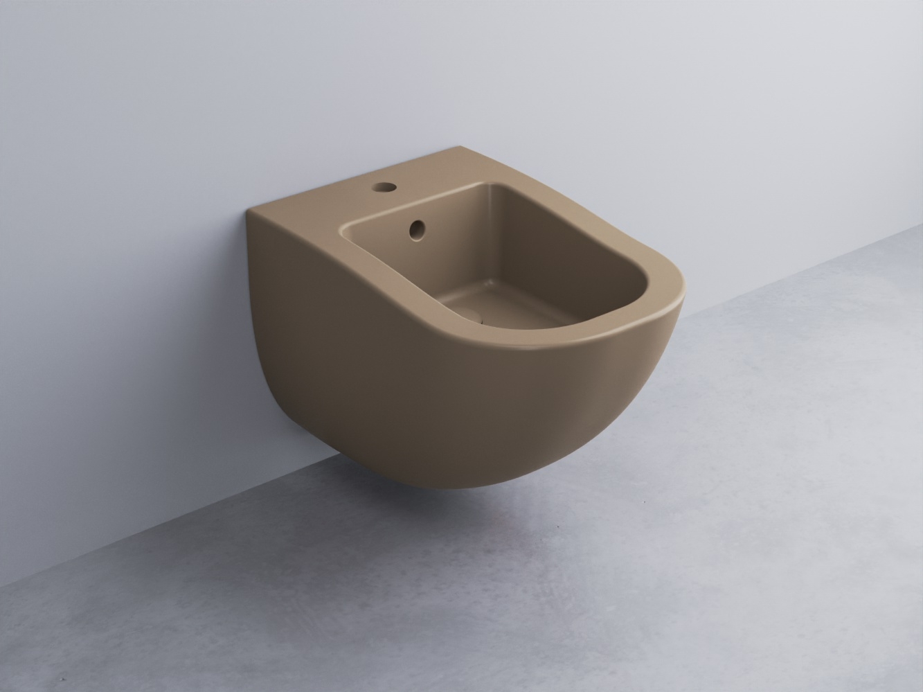 FLBS-AN Биде подвесное с одним отверстием под смеситель, в комплекте с крепежами cielo Fluid Ceramica Cielo