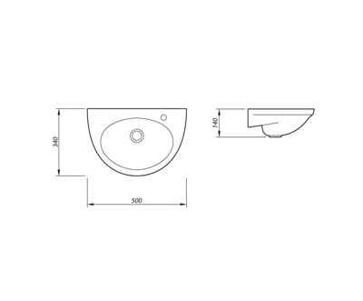 Рукомойник Уют левый Лобненский стройфарфор 1015114 - Вид №1