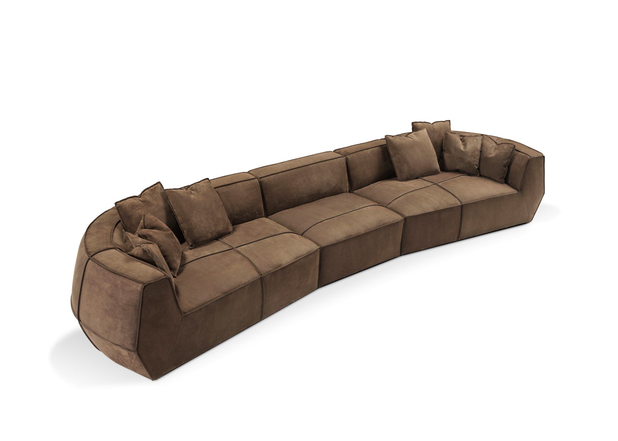 Кожаный изогнутый диван GHIDINI1961 Infinito ARCH-00089399 - Вид №12