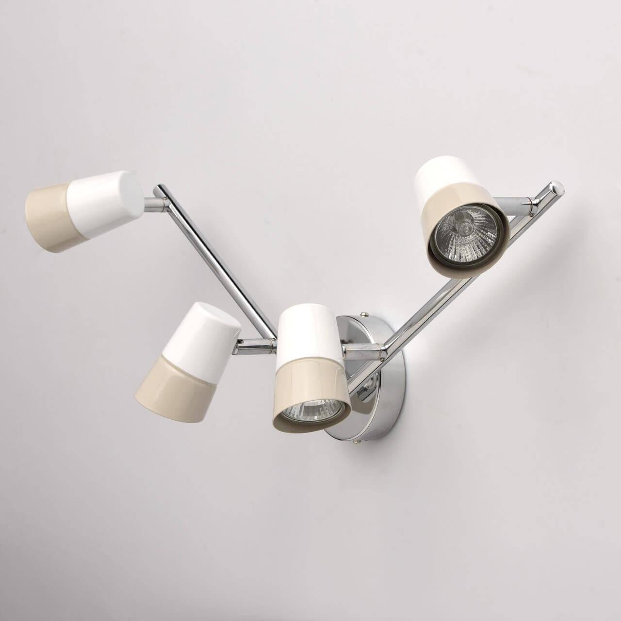 Спот настенный галогеновый на 4 лампы серый "Айс 2" 542020604 DE MARKT АЙС 2 00-3891268 Серый  - Вид №2