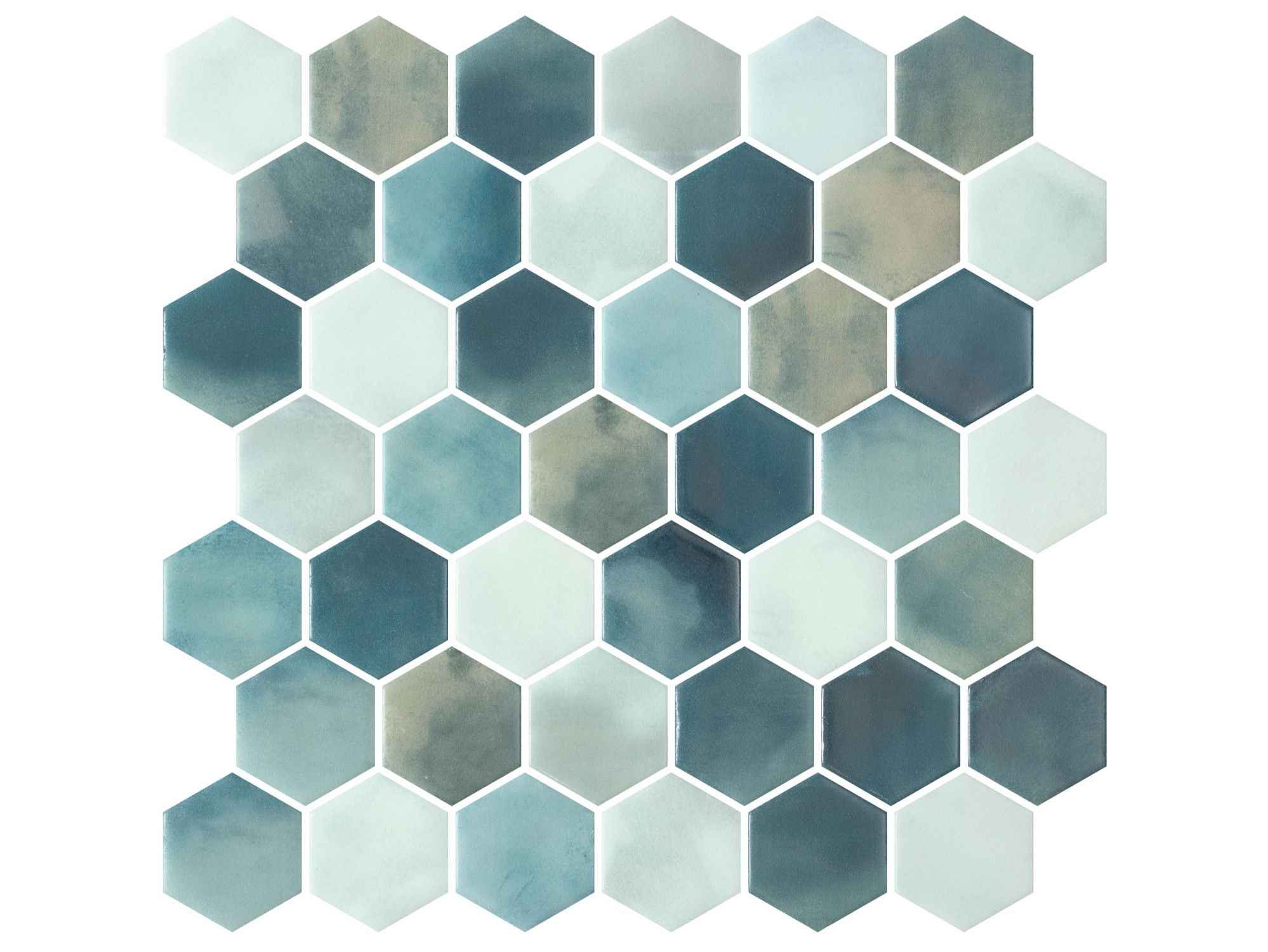 Стеклянная нескользящая мозаика Onix Hex XL Cotto ARCH-00126509