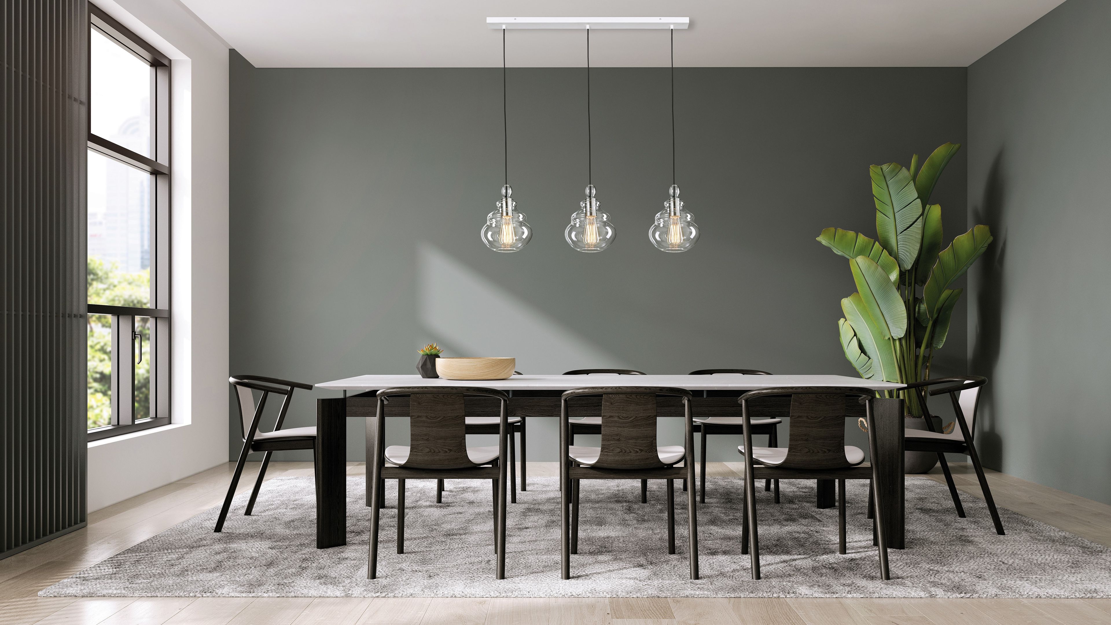 Стеклянный подвесной светильник Miloox Adone ARCH-00011967 - Вид №1