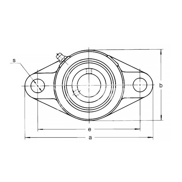 IS1988 Подшипниковый узел UFL005 ISKRA  - Вид №1