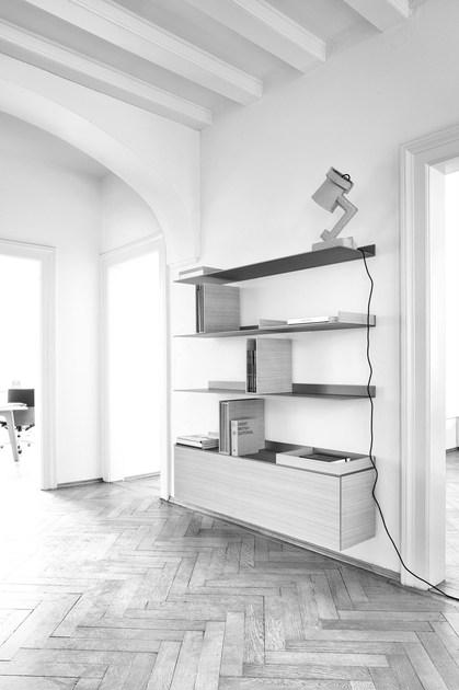 Schönbuch Настенный книжный шкаф из алюминия и дерева S7 Schonbuch sun-id-1506953 - Вид №2