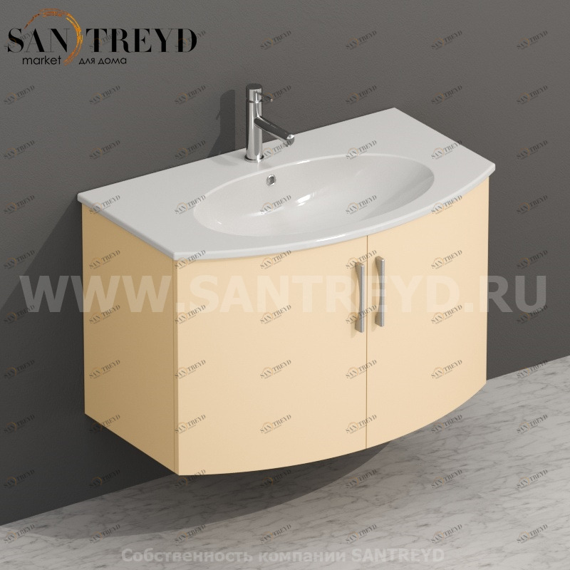 MDMA80Y013 Тумба с двумя створками 78 см бежевая Globo 4ALL Италия Ceramica Globo