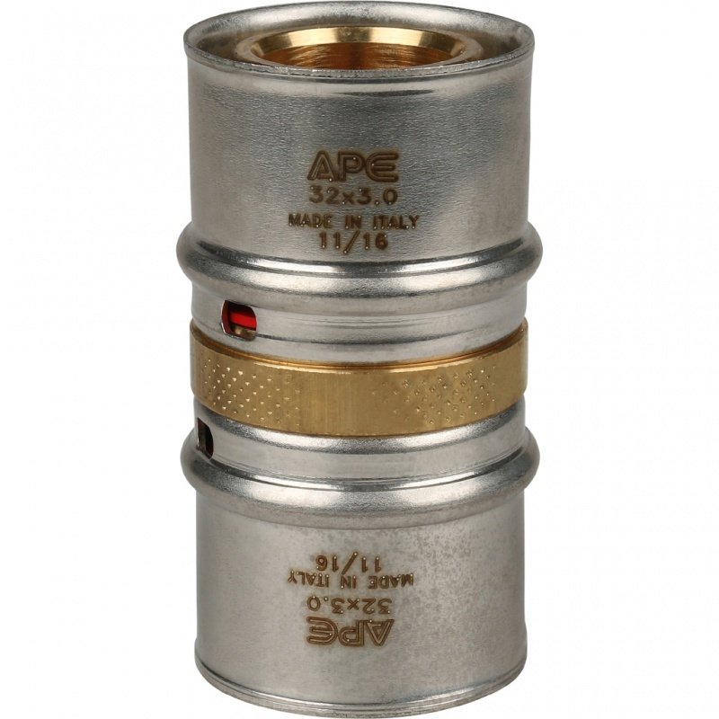 Муфта соединительная STOUT 32х3,0 мм под пресс SFP0003003232 - Вид №1