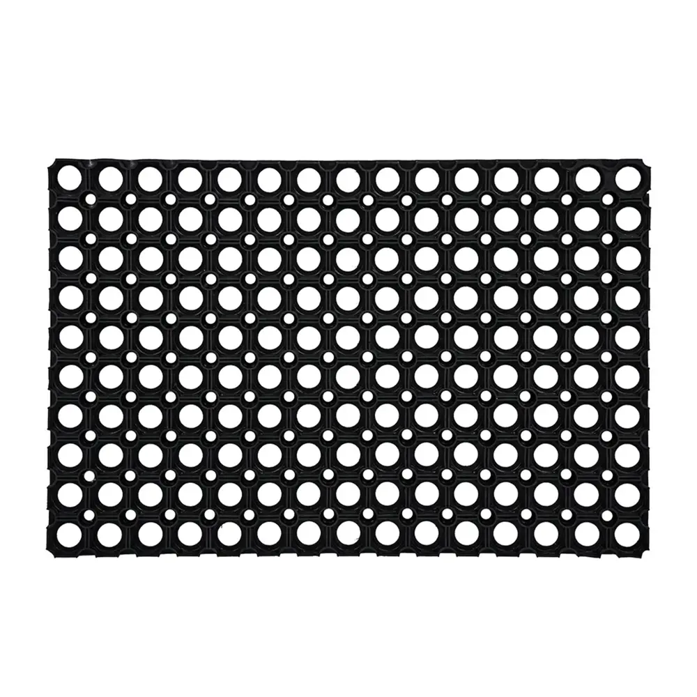 Коврик грязезащитный каучук Amigo 100x150 см цвет черный STLM-2154380 - Вид №1