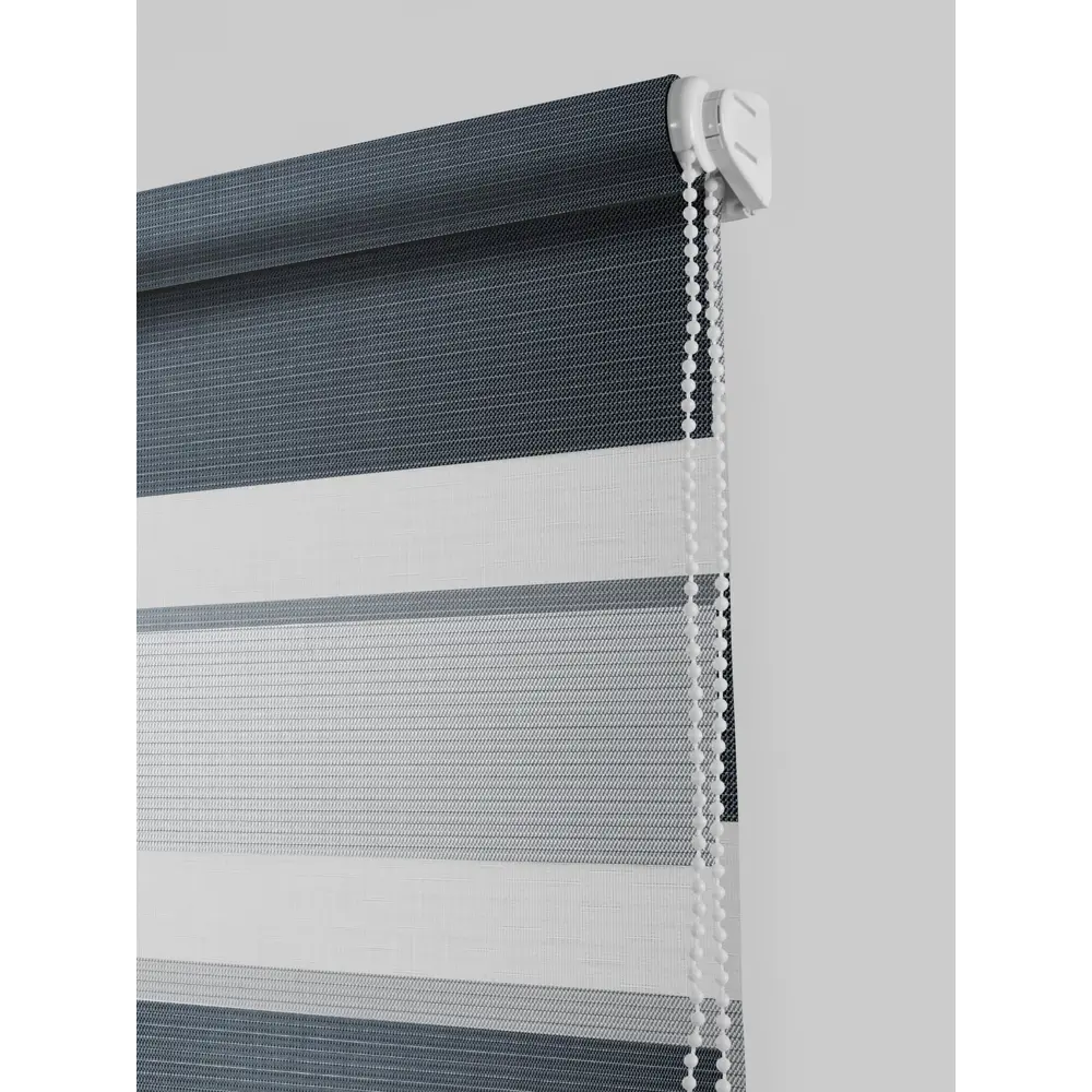 Штора рулонная день-ночь Порто 100x160 см серая MIAMOZA STLM-2067747 - Вид №1