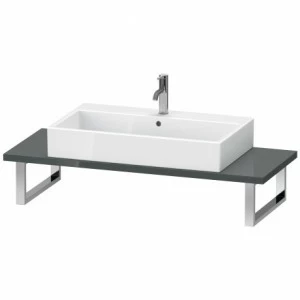 XL106C03838 Консоль для накладных раковин и встраиваемых умывальников, Толщина консоли 30 мм X-Large #XL106C 550 мм Доломитово-серый глянцевый лак