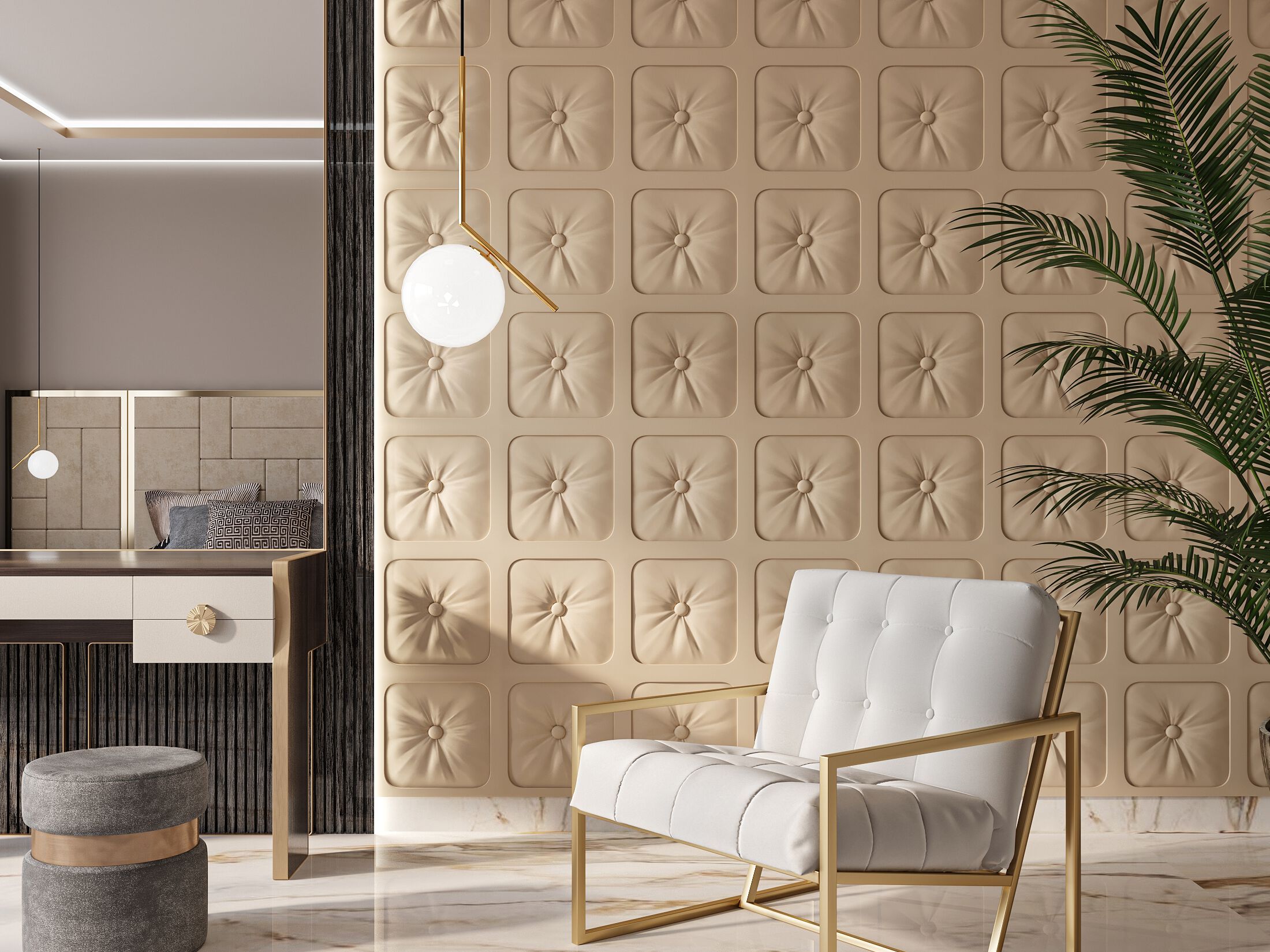 Трехмерное гипсовое покрытие WallDeco M-106 ARCH-00057869