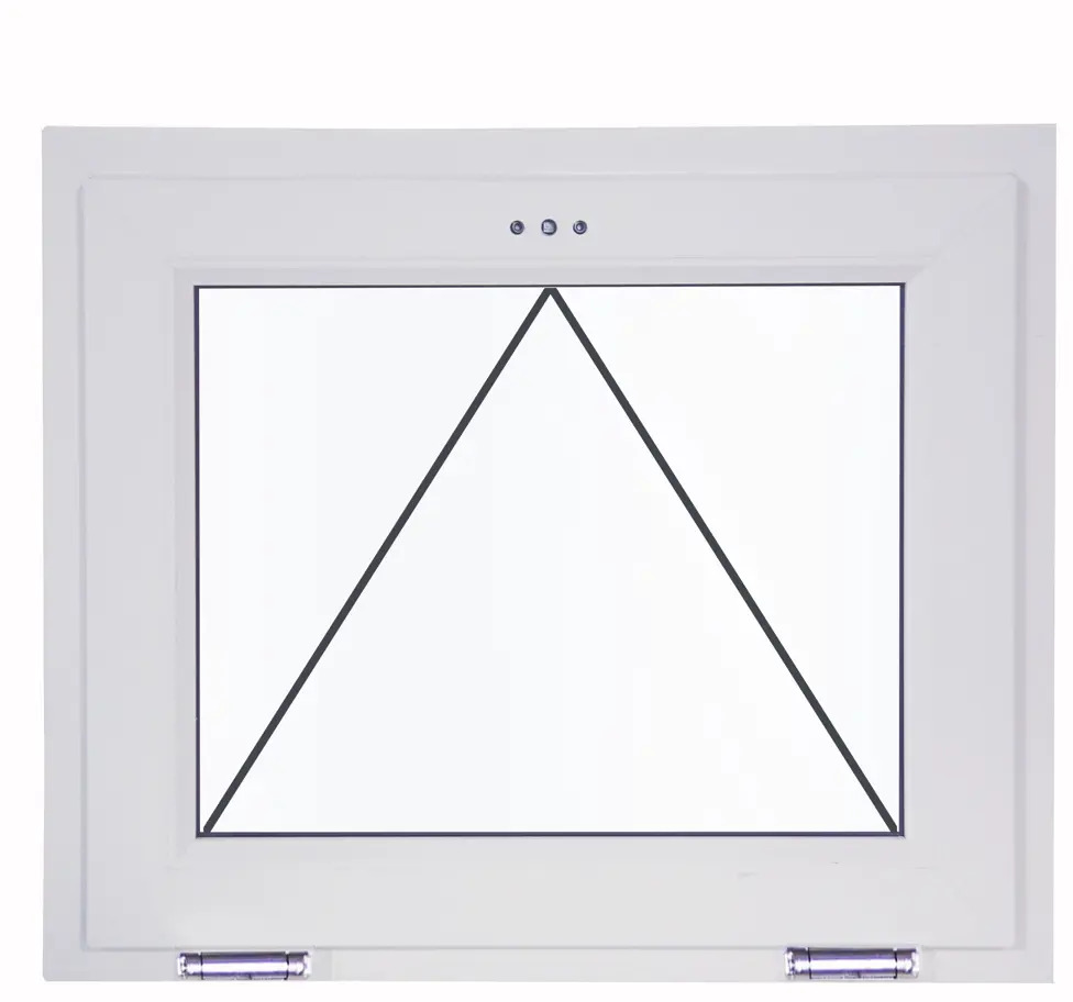 Пластиковое окно Veka одностворчатое с фрамугой 500x700 мм 83117298