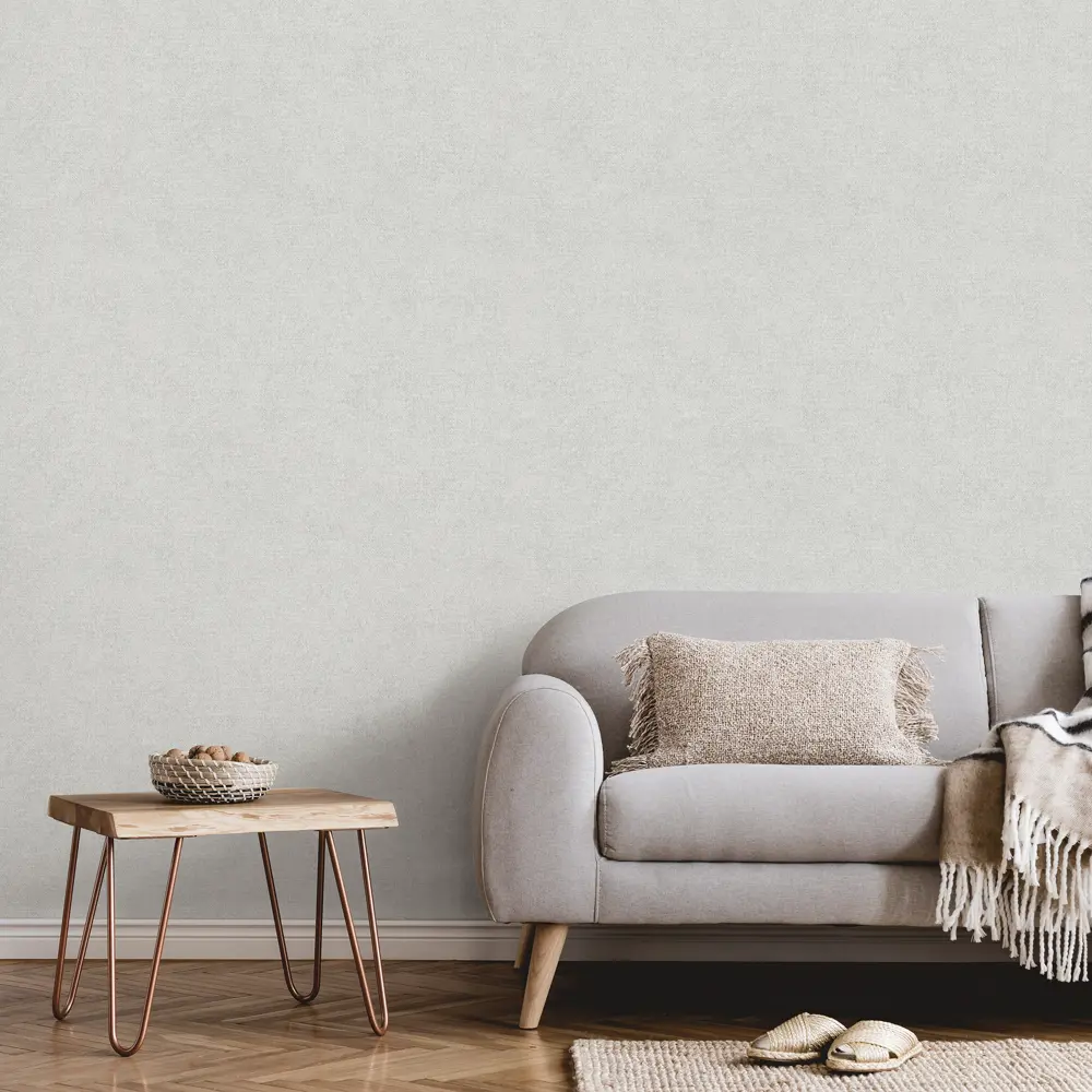 INSPIRE Linen — серые флизелиновые обои с текстурой льна 87949076 STLM-0076319 - Вид №3