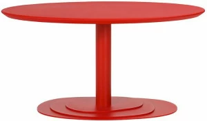 ONDARRETA Овальный журнальный столик из стали Duo-trio