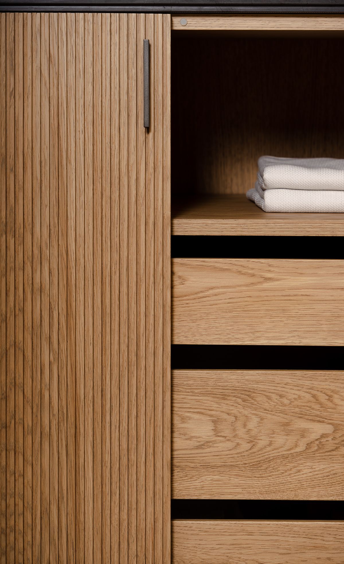 Двойной дубовый напольный умывальник с ящиками Inbani решетки ARCH-00011882 - Вид №2