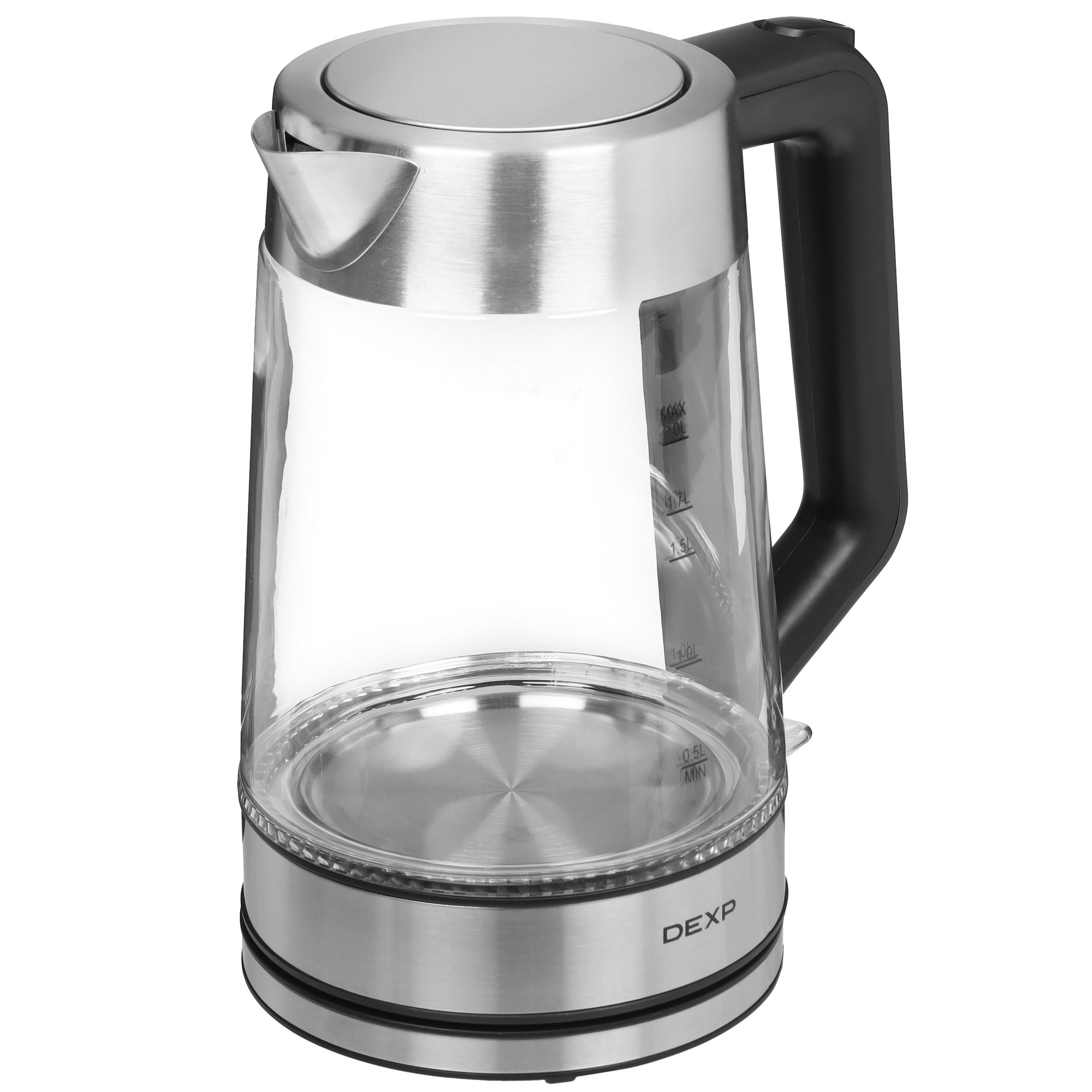 9111143 Электрочайник DEXP EK-16RGB серебристый STDN-0116250 - Вид №2