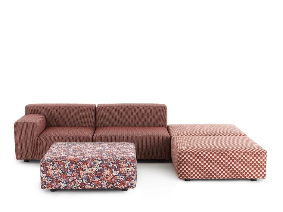 4-местный тканевый модульный садовый диван Kartell Plastics ARCH-00115472