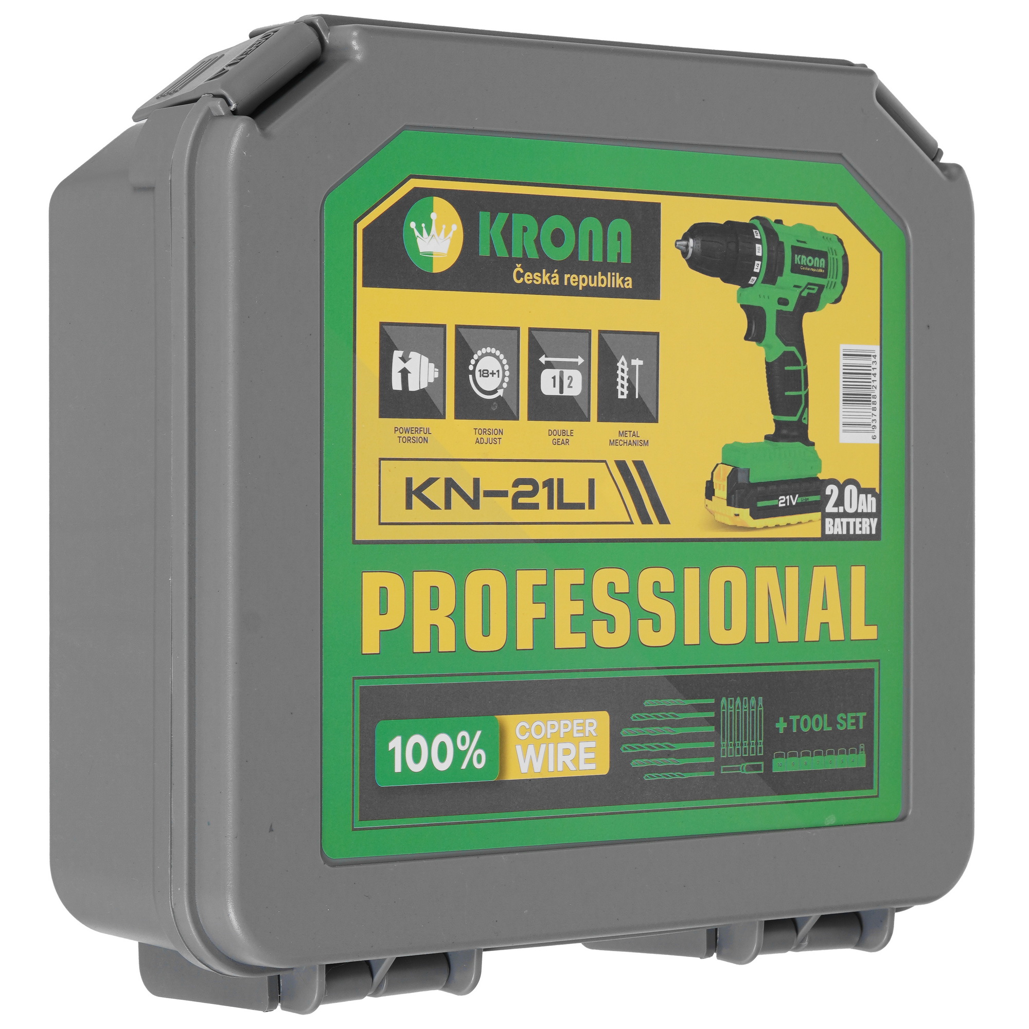 Дрель-шуруповерт KRONA KN-21Li 9236356 KRONA1 STDN-0012953 - Вид №9