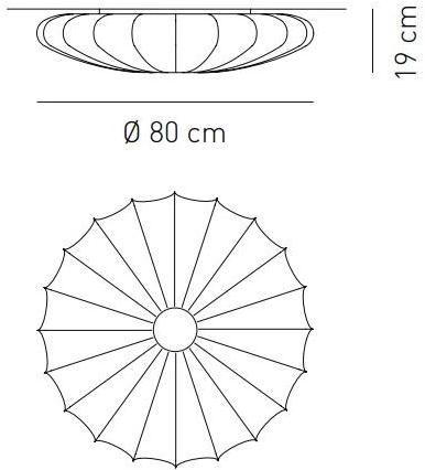 AXOLIGHT Настенный светильник из ткани Muse sun-id-1510596 - Вид №4