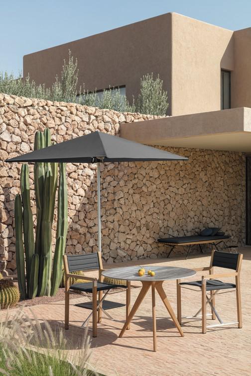 MNST973 Обеденный стол teak nero ⌀148см Manutti Torsa - Вид №26