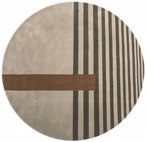 Shake Круглый шерстяной коврик ручной работы Tal