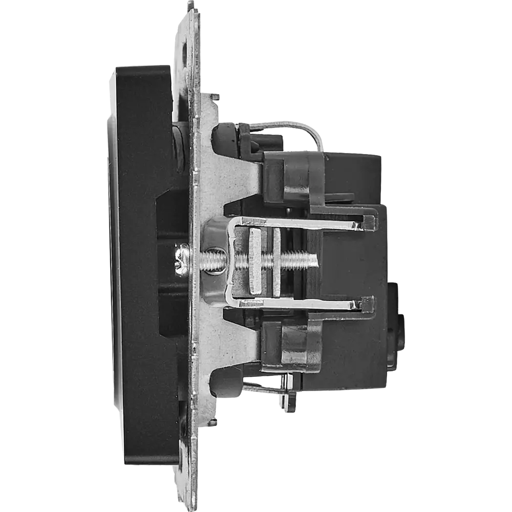 Розетка IEK Brite черная с защитными шторками и заземлением 87761554 STLM-1549099 - Вид №2