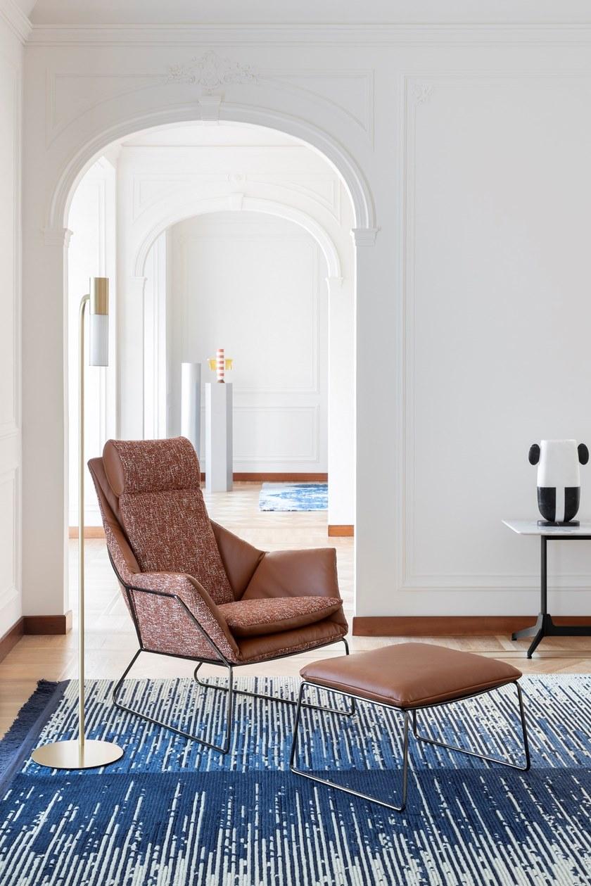 Saba Italia Кресло Bergere из ткани с высокой спинкой New york sun-id-1388853 - Вид №2