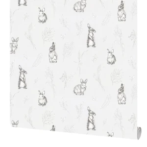 Обои флизелиновые Vog Collection Funny Bunny светло-серые 1.06 м 72059-14 87769283 STLM-2165798
