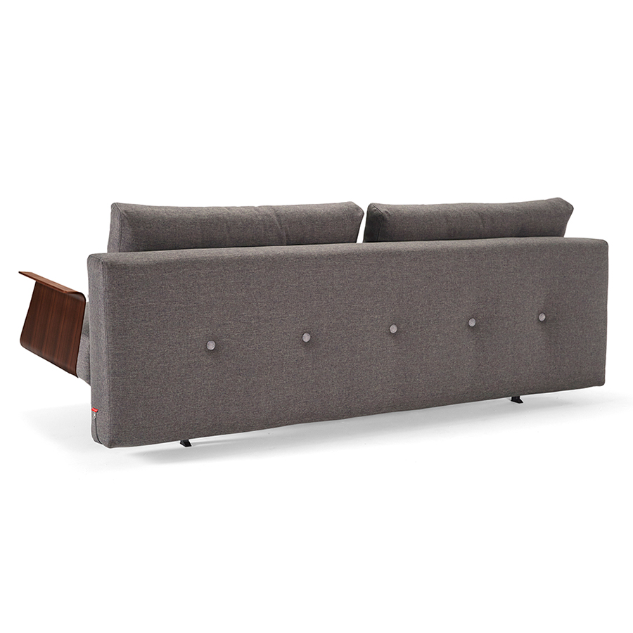 Диван Special Recast Plus с подлокотниками Rests из ореха и ножками из темного дерева, темно-серый Innovation Living SPECIALRECASTPLUS216 - Вид №2