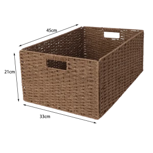 Корзина Konsensa 45x33x21 см бумага цвет коричневый