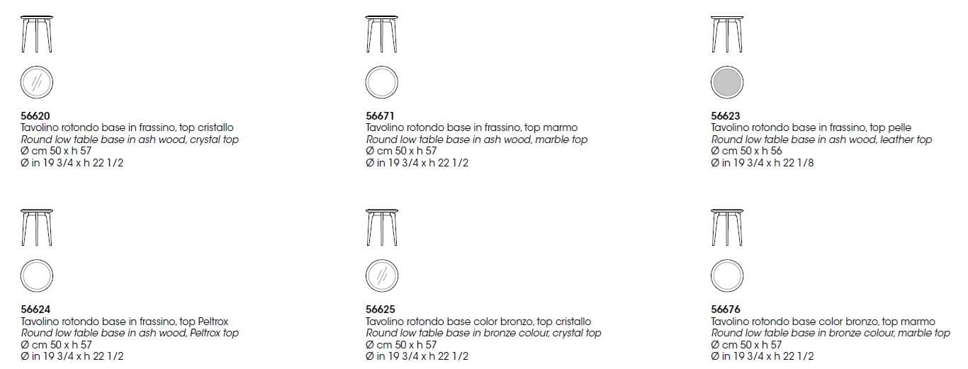 Круглый мраморный журнальный столик Giorgetti BLEND ARCH-00150340 - Вид №4