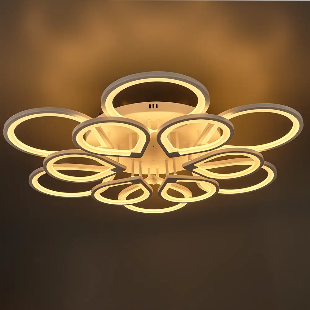 Люстра потолочная Семь огней SF7099/12C-WT LED 372 Вт регулируемый белый свет цвет белый STLM-2198504 - Вид №2