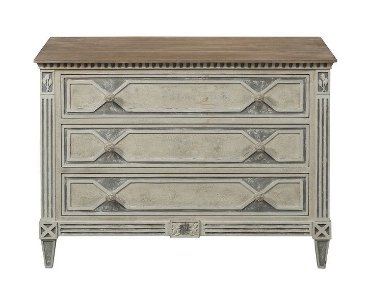 CG866 Лазурный берег Комод с тремя ящиками ijlbrown  - Вид №1