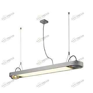 Подвесной светильник серебристый SLV Aixlight R Office 159094 SLV ДИЗАЙНЕРСКИЕ, AIXLIGHT R OFFICE 00-3889646 Серебро 