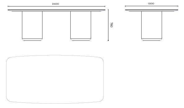 Прямоугольный обеденный стол из латуни и дерева Stylish Club His &amp ARCH-00014525 - Вид №7