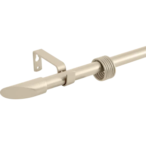 Карниз однорядный раздвижной d19/16 мм наконечник скол 160-320 см цвет сталь