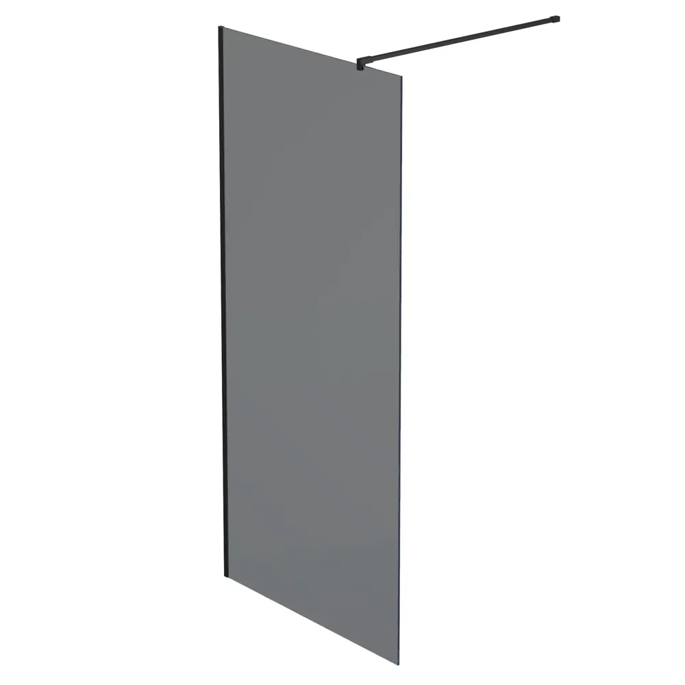 Душевая перегородка Mebelvann 90×200 см с черным профилем и тонированным стеклом 89372133 STLM-1480533 - Вид №1