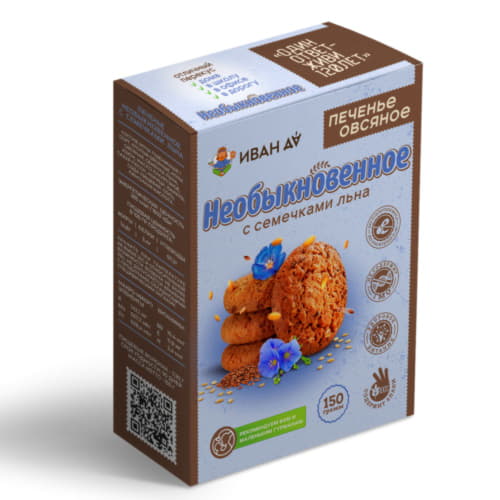 Печенье Необыкновенное овсяное ИВАН ДА 150 г Santreyd 13123
