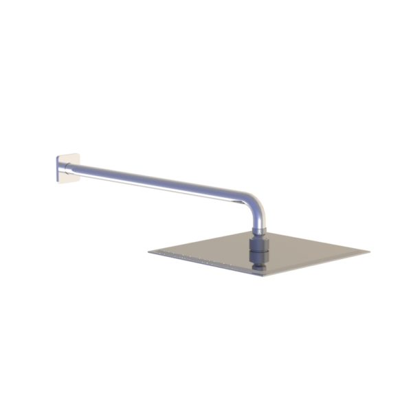 55536 Плоская душевая лейка из нержавеющей стали 250 x 250 мм HORUS Range Naja 