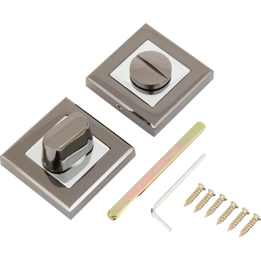 Накладка фиксатор Adden Bau WC Q003 цвет черный никель 84734254 STLM-2103009  - Вид №1