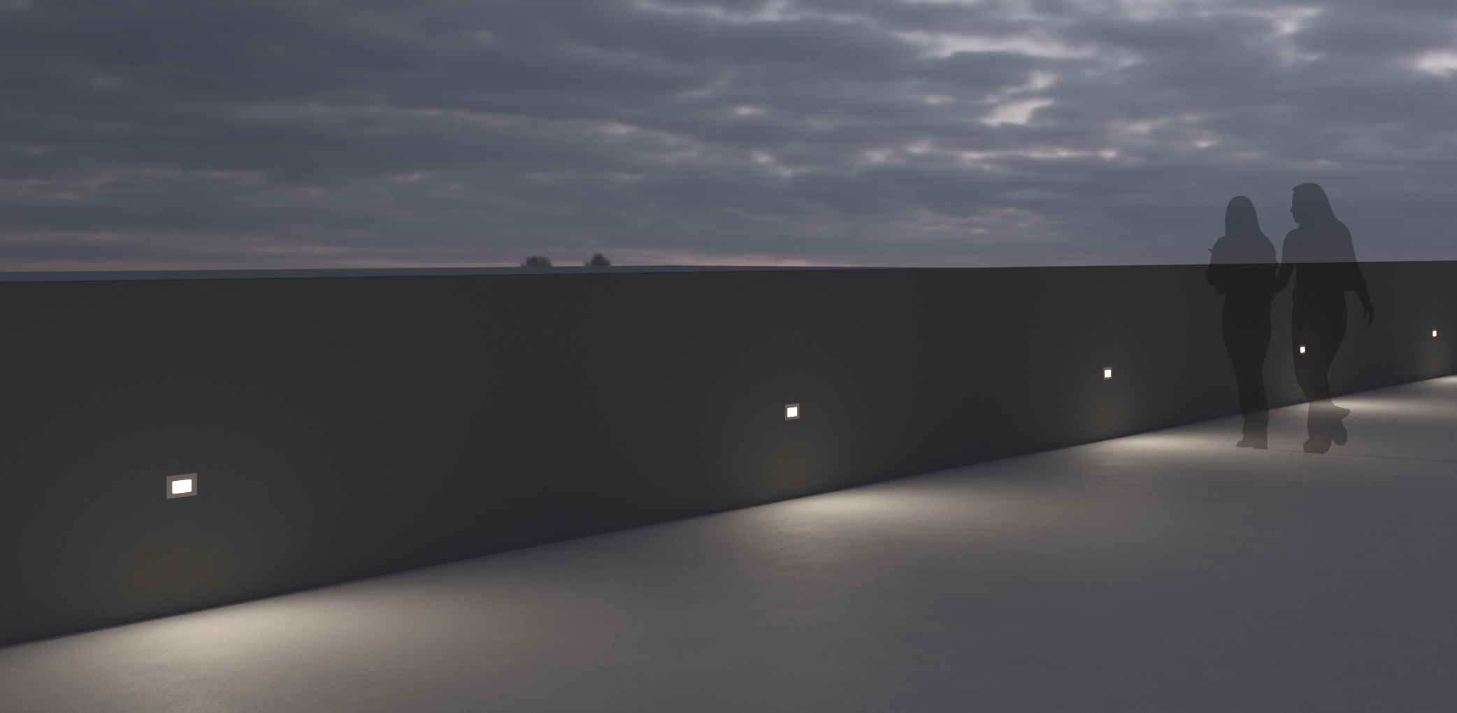 5003616 Светильник встраиваемая в стену / Наружнее освещение Platek SPY MEDIUM  SPY MEDIUM - LED 3000K diffuse  - Вид №7